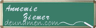 Annemie Ziemer Visitenkarte
